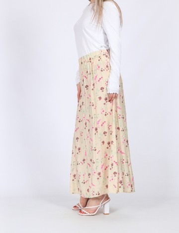 Fusta Vero Moda, crem