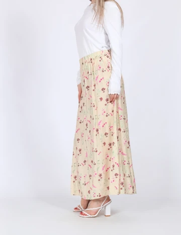 Fusta Vero Moda, crem