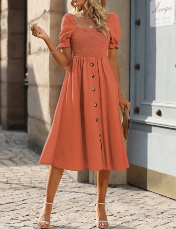 Rochie medie SHEIN, portocaliu