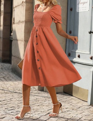 Rochie medie SHEIN, portocaliu