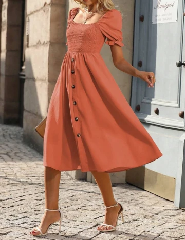 Rochie medie SHEIN, portocaliu