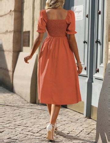 Rochie medie SHEIN, portocaliu