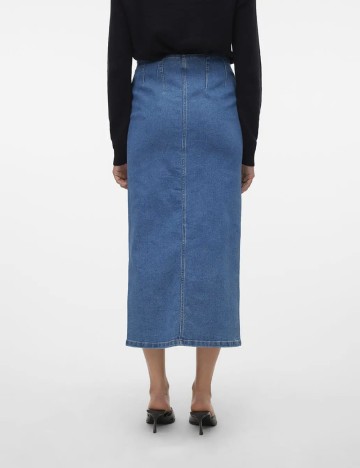 Fusta Vero Moda, albastru