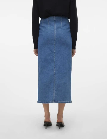 Fusta Vero Moda, albastru Albastru