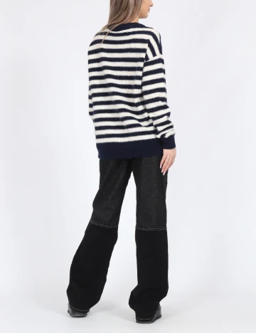 Pulover Vero Moda, alb/albastru