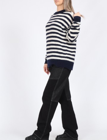 Pulover Vero Moda, alb/albastru