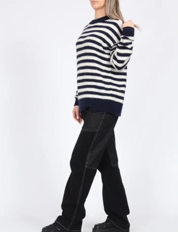 Pulover Vero Moda, alb/albastru