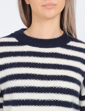 Pulover Vero Moda, alb/albastru