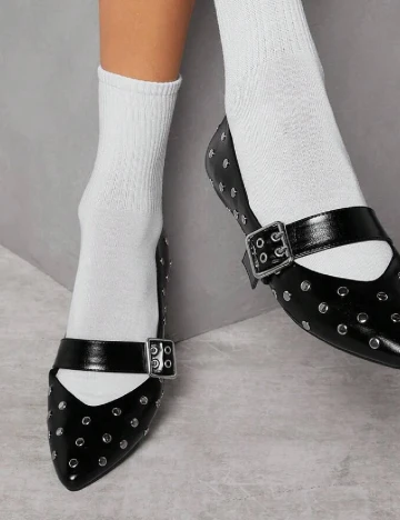 Balerini SHEIN, negru Negru