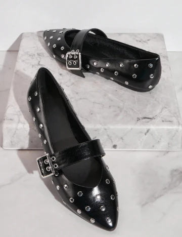Balerini SHEIN, negru Negru
