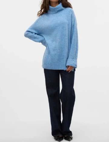 Pulover Oversize Vero Moda, albastru