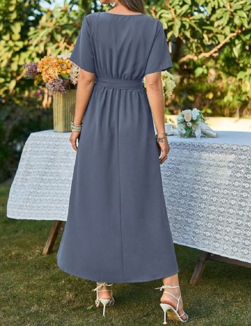 Rochie medie SHEIN Maternity, albastru