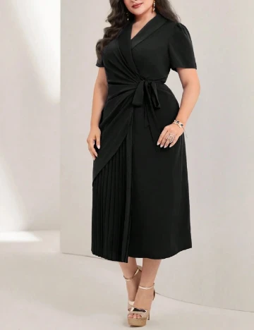 Rochie medie SHEIN CURVE, negru