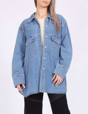 
						Camasa Vero Moda, albastru