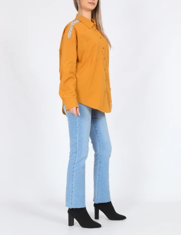 Camasa Oversize Vero Moda, mustar