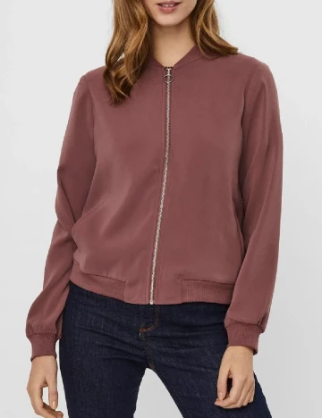 Jacheta Vero Moda, roz pudra inchis