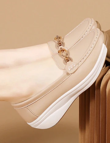Mocasini SHEIN, maro Maro