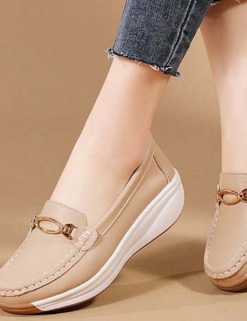 Mocasini SHEIN, maro