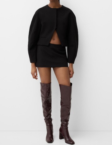 
						Fusta pantalon Bershka, negru