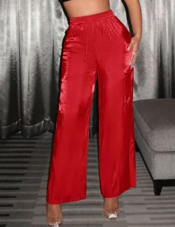 Pantaloni SHEIN, rosu