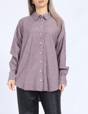 Camasa Oversize Vero Moda, pruna