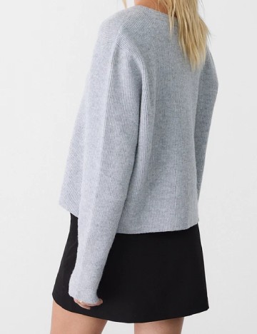 Fusta pantalon Stradivarius, negru