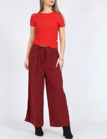 Pantaloni Vero Moda, caramiziu