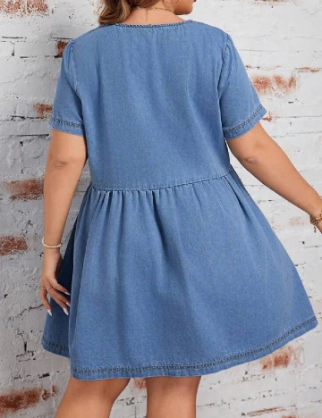 Rochie scurta SHEIN CURVE, albastru