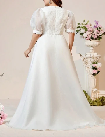 Rochie lunga SHEIN CURVE, alb