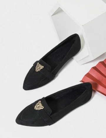 Balerini SHEIN, negru Negru