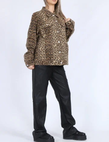 Jacheta Oversize Vero Moda, animal print Animal print