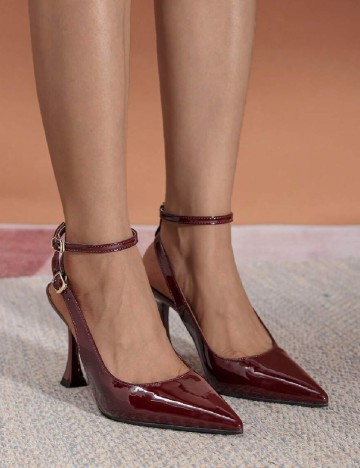 Pantofi SHEIN, visiniu