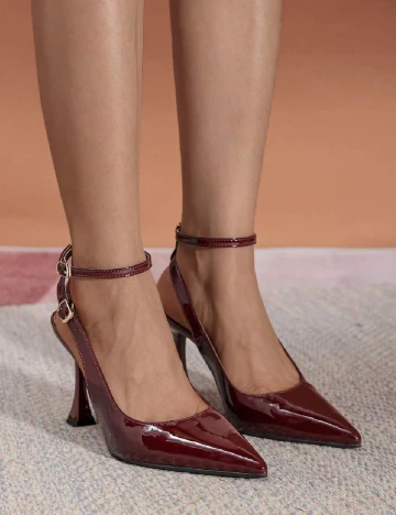Pantofi SHEIN, visiniu
