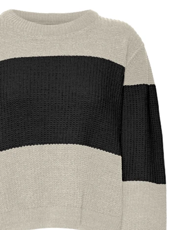 Pulover Vero Moda, crem/negru