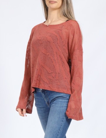 
						Bluza Vero Moda, roz pudra inchis