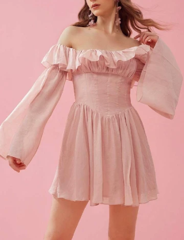 Rochie scurta SHEIN, roz