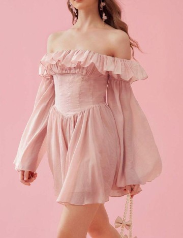 Rochie scurta SHEIN, roz