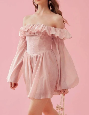 Rochie scurta SHEIN, roz