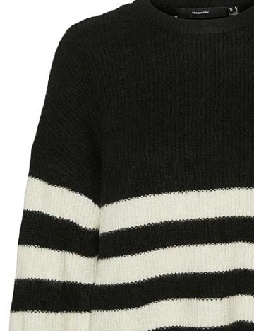 Pulover Vero Moda, alb/negru