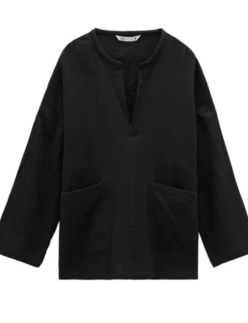 Bluza Zara, gri inchis, S Gri