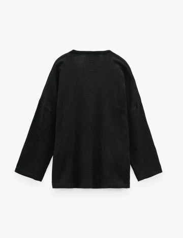 Bluza Zara, gri inchis, S Gri