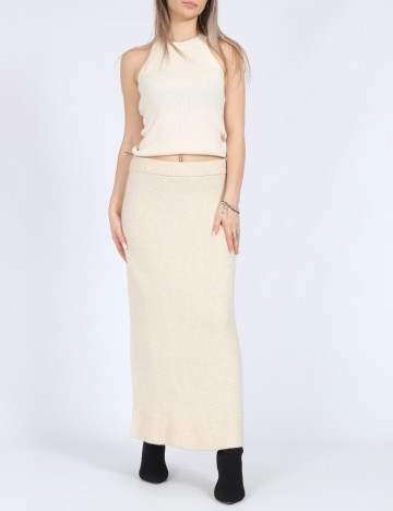 
						Fusta Vero Moda, crem