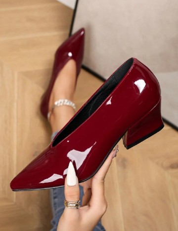 Pantofi SHEIN, visiniu