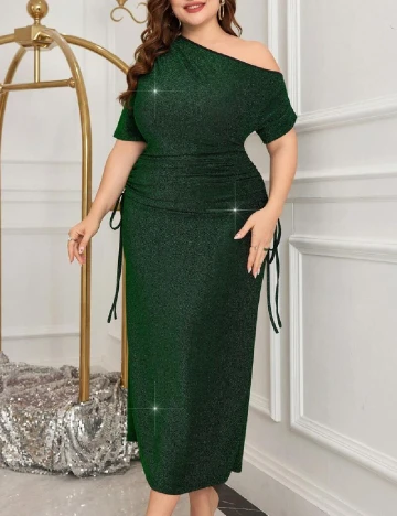 Rochie lunga SHEIN CURVE, verde