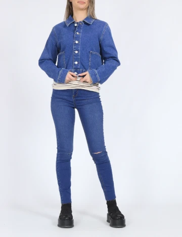Jacheta Vero Moda, albastru Albastru