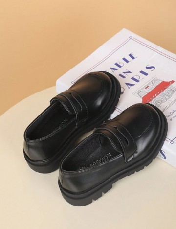 Mocasini Shein Kids, negru