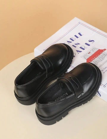 Mocasini Shein Kids, negru Negru