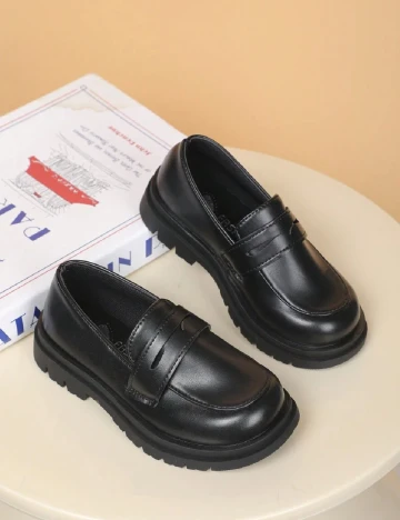 Mocasini Shein Kids, negru Negru
