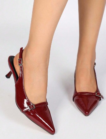 Pantofi SHEIN, visiniu