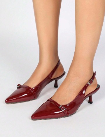 Pantofi SHEIN, visiniu